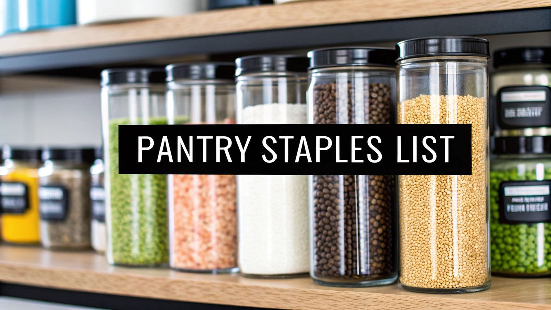 Your Ultimate Pantry Staples Shopping List